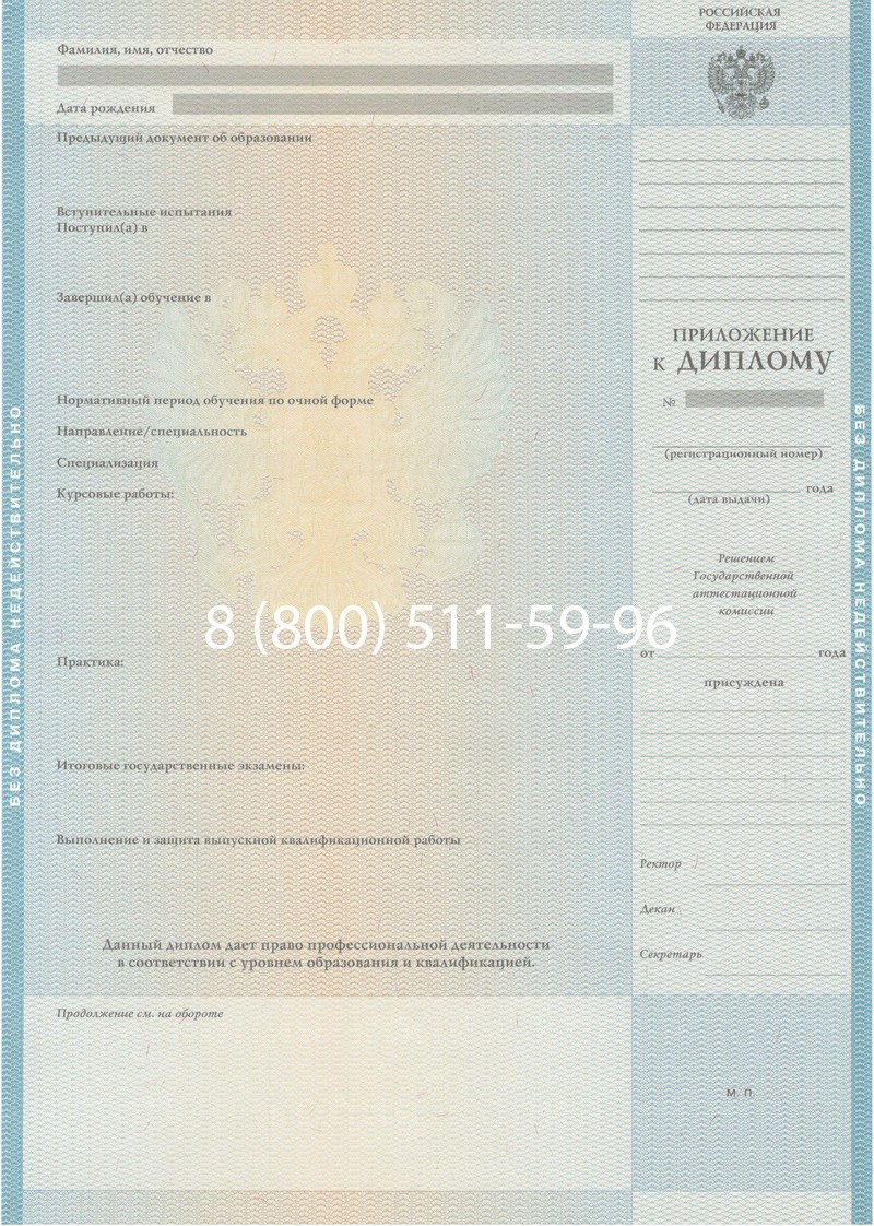 Заказать Диплом специалиста 2010-2011 годов в Перми